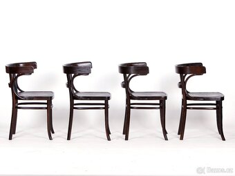 4x prvorepubliková křesílka, židle THONET - 6
