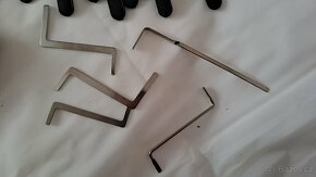 3x cvičný zámek + sada nástrojů v pouzdře a kartě lockpick - 6