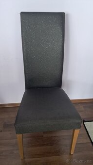 Dřevěný jidelní stůl 210x98 cm + židle - 6