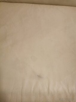 Kožený rozkládací gauč s úložným prostorem - 6