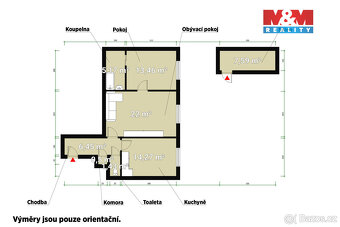 Prodej bytu 2+1, 63 m², Praha, ul. Plzeňská - 6