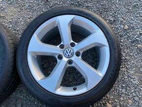 Alu original letni kola VW GTI 5x112 7,5J ET49 225/45 R17 - 6