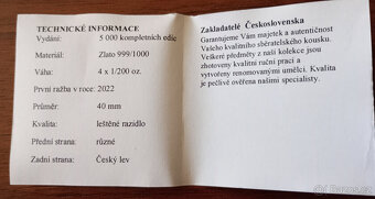 Sběratelská sada medailí Zakladatelé ČSR - 6