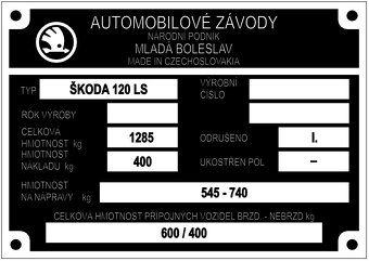 Štítky na Škoda - 6