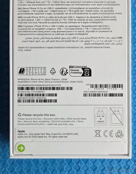 iPhone 16 Pro 128GB černý NOVÝ NEROZBALENÝ - 6