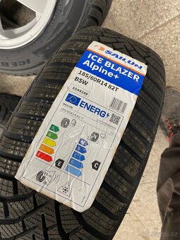 Sada Alu kola Škoda R14 Nové pneu - 6