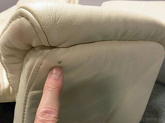 Nový polohovací gauč HIMOLLA 4010 kůže krém - 6