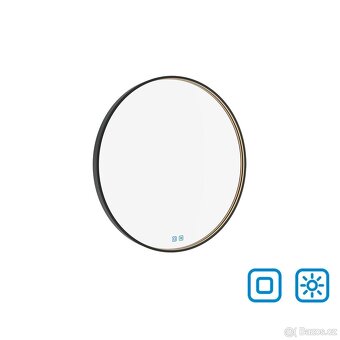 Nimco LED zrcadlo 60 cm černé - dotykové s nastavením jasu a - 6