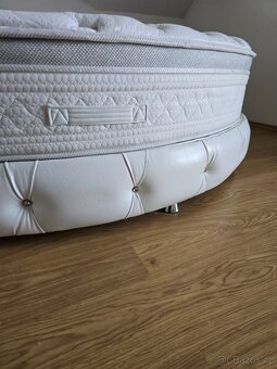 Luxusní kulatá postel – Ø 220 cm matrace | Elegantní design - 6