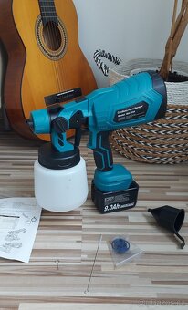 Aku stříkací pistole,pro baterie Makita 18V, nová. - 6