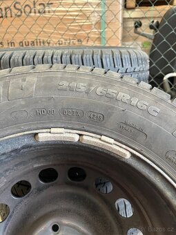 Sada kol 7Jx16 5x108 ET16 s pneu 215 65 R16C - 6