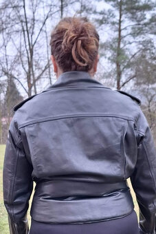 Kožená bunda na motorku - křivák - 6