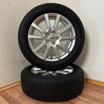 VW / ŠKODA 5x100 R16 ET45+CELOROČNÍ 195/60R16 6,5mm - 6