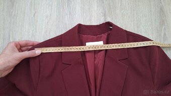 Vínové oversize sako - 6