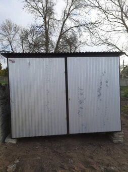 Plechová GARÁŽ 3×5 m – 2. třída | SUPER CENA 14 500 Kč - 6