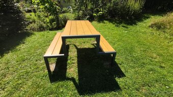 Nová zahradní lavička - Pivní set - 6