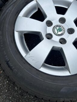 Originální kola Škoda Octavia II 15” + letní pneu 5mm - 6