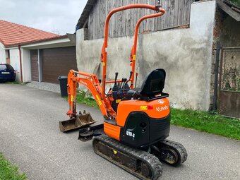 Prodám minibagr Kubota U10 s nulovým přesahem zádě - 6