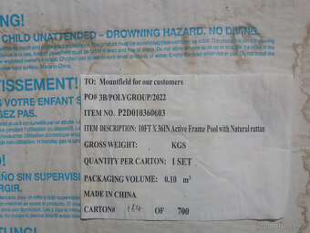 2xnadzemní kruhový bazén INTEX a Swing pools včetně filtrace - 6