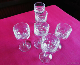Moser - Sada 6 kusů kvalitních broušených skleniček na likér - 6