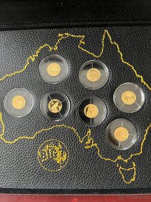 Zlato / zlaté mince sbírka 7ks 0,5g ryzí 24k - 6