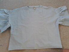H&M Tričko s volánovými rukávy vel. 38-40 - 6