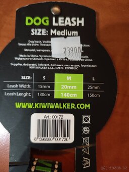Vodítko Kiwi Walker zelené vel.M, nové - 6