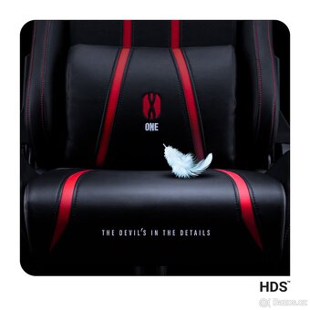 Herní židle Diablo X-One 2.0 King Size – černo-červená - 6