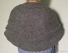 Háčkovaný pléd bílý - doprava zdarma - 6