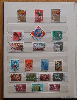 Album modrý + známky SSSR, Japonsko aj. - 6