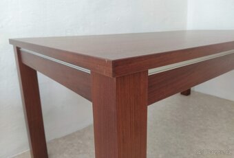 Sleva - Nový rozkládací stůl mahagon - 6