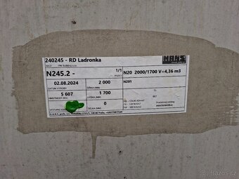 2 x betonová jímka na dešťovou vodu - dešťovka - 6