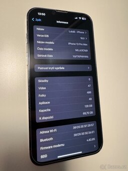 iPhone 13 Pro Max 128 GB – Graphite – Stav jako nový - 6