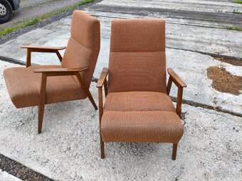 Párová Retro křesla v původním stavu - 6