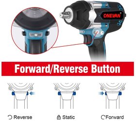 Rázový utahovák 800Nm pro Makitu 18V - skladem - 6