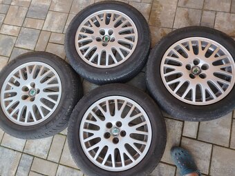 Orig ALU kola škoda 6.5Jx16 205/55 R16 - 6
