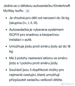 Autosedačka 0-36kg - 6