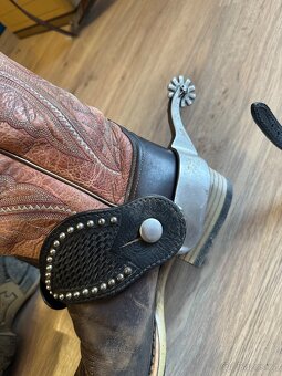 Westernové ostruhy s řemínky - 6