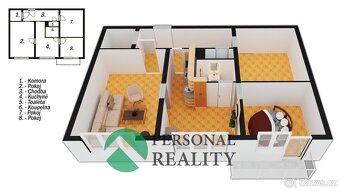 Prodej, Byty 3+1, 72m2 - Praha - Záběhlice, ev.č. 02367 - 6