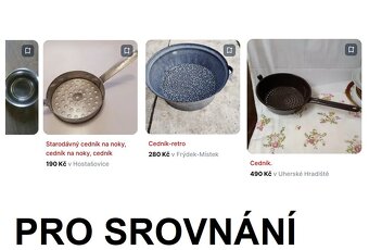 3 retro staré cedníky ČSSR Československo, vintage nádobí - 6