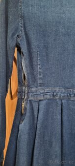 Dámské modré džínové šaty - 6