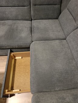 Sedací souprava do tvaru U + 2x taburet - 6