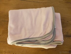 Růžová deka Ceba baby 90x100 cm - 6