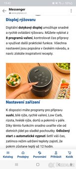 Sencor SRM 0671BK Low Carb rýžovar - 6