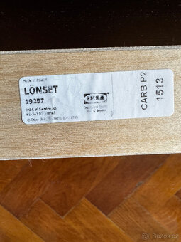 Rám postele, IKEA MALM černohnědá dýha + rošty LÖNSET - 6