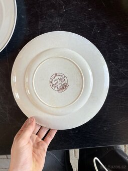 Anglický porcelánový talíř s motivem ovoce a květin - 6