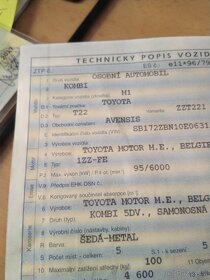 Toyota Avensis kombi 1,8 VVTi - 6