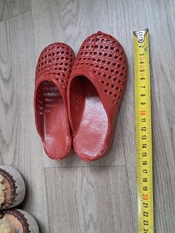Retro dětské botičky, dřeváky - 6
