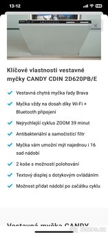 Vestavná myčka Candy - 6