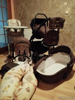 Trojkombinace NOORDI Fjordi+jídelní židliřka+ kojící polštář - 6